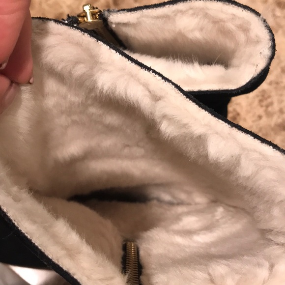 Kate Spade Fur Suede Booties C1 - Picture 4 of 5